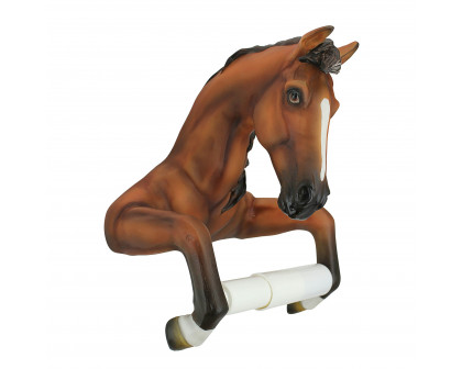 Toscano - Steady Stallion Bathroom Toilet Paper Holder