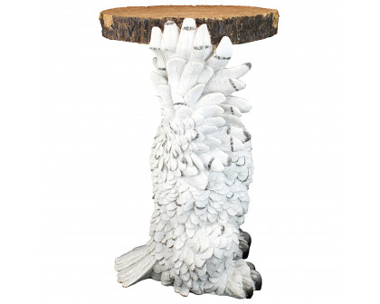 Toscano - Wisdom Owl Sculptural Side Table in Designer Resin