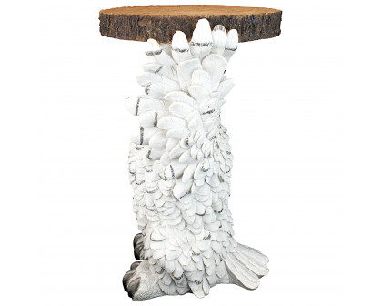 Toscano - Wisdom Owl Sculptural Side Table in Designer Resin