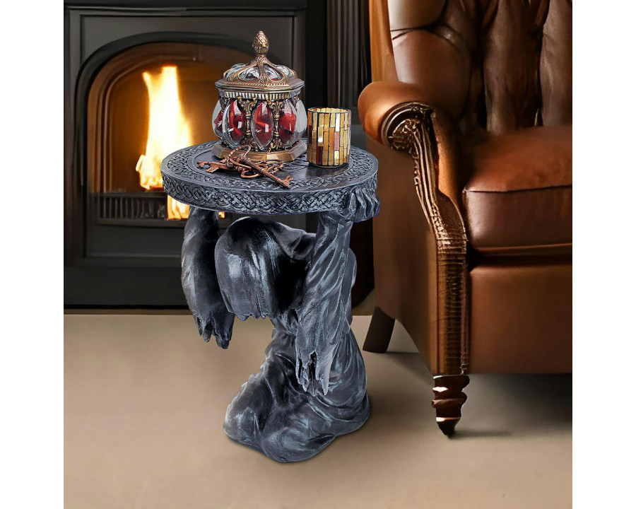 Toscano - Deaths at Hand Grim Reaper Sculptural Side Table in Designer Resin