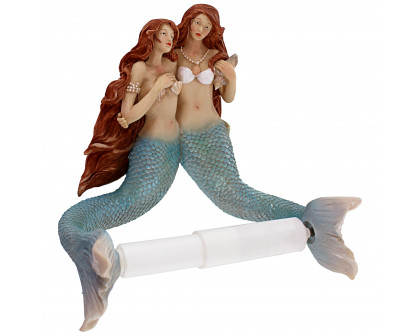 Toscano - The Mermaids of Flushing Cove Bathroom Toilet Paper Holder