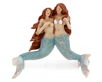 Toscano - The Mermaids of Flushing Cove Bathroom Toilet Paper Holder