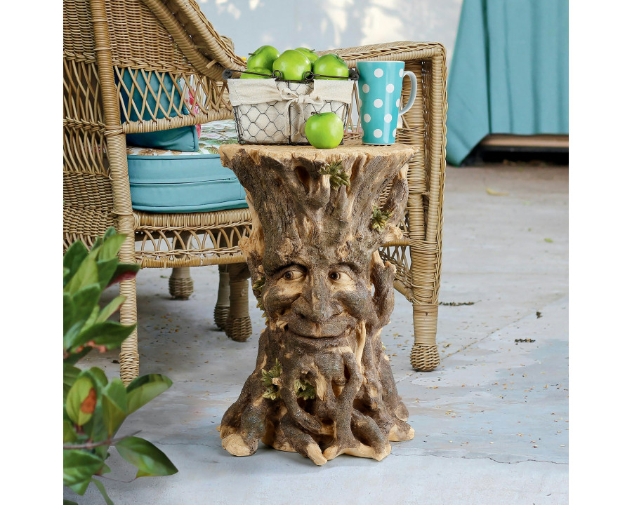 Toscano - Craggy Bark Tree Ent Sculptural Side Table