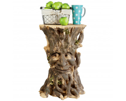 Toscano - Craggy Bark Tree Ent Sculptural Side Table