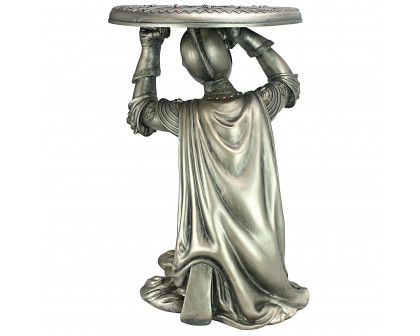 Toscano - Battle of Slaughterbridge Gothic Knight Sculptural Side Table in Designer Resin