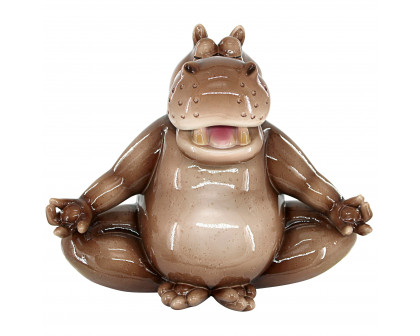 Toscano - A Ton of Zen Yoga Hippo Garden Statue