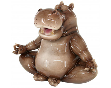 Toscano - A Ton of Zen Yoga Hippo Garden Statue