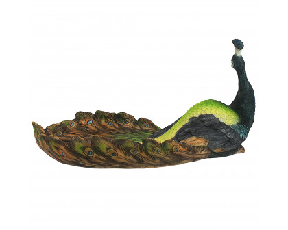 Toscano - The Pleasing Peacock Sculptural Dish