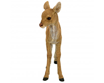 Toscano - Foraging Fawn Baby Deer Garden Statue