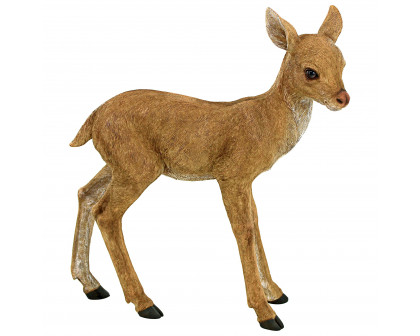 Toscano - Foraging Fawn Baby Deer Garden Statue