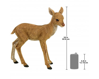 Toscano - Foraging Fawn Baby Deer Garden Statue