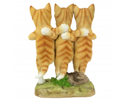 Toscano - Chorus Line of Cats Garden Welcome Sign Statue