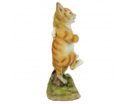 Toscano - Chorus Line of Cats Garden Welcome Sign Statue