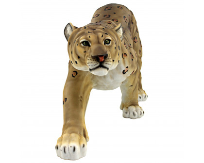 Toscano - Silent Pursuer Spotted Leopard Garden Statue