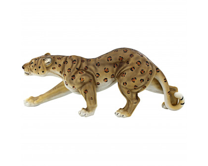 Toscano - Silent Pursuer Spotted Leopard Garden Statue