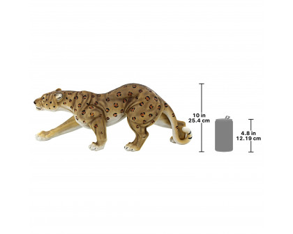 Toscano - Silent Pursuer Spotted Leopard Garden Statue