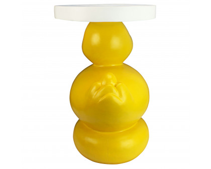 Toscano - Wise Quack Rubber Duck Sculptural Side Table in Designer Resin