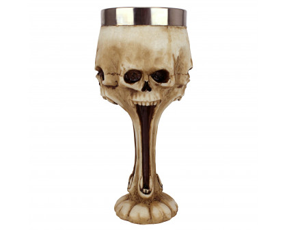 Toscano - Gothic Scare Skull Goblet