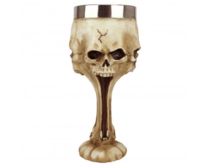 Toscano - Gothic Scare Skull Goblet