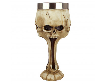 Toscano - Gothic Scare Skull Goblet