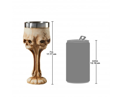 Toscano - Gothic Scare Skull Goblet