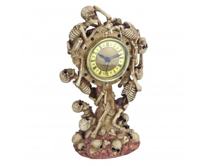 Toscano - Skeleton Crew Sculptural Mantel Clock