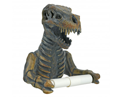 Toscano - T. Rex Dinosaur Skeleton Bathroom Toilet Paper Holder