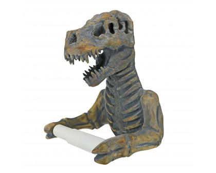 Toscano - T. Rex Dinosaur Skeleton Bathroom Toilet Paper Holder