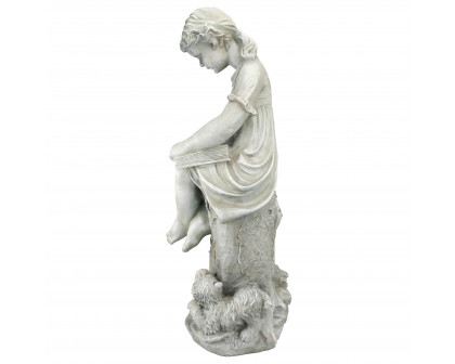 Toscano - Sierra the Reading Child Garden Statue