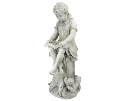 Toscano - Sierra the Reading Child Garden Statue