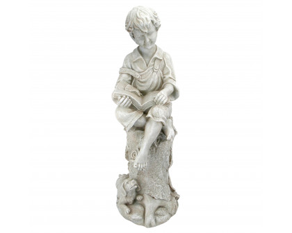 Toscano - Sebastian the Reading Child Garden Statue