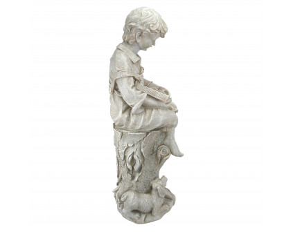 Toscano - Sebastian the Reading Child Garden Statue