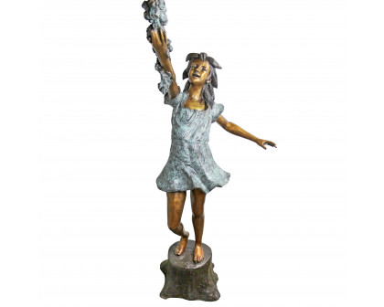 Toscano - Grand Scale Flower Arbor Kids Garden Statue