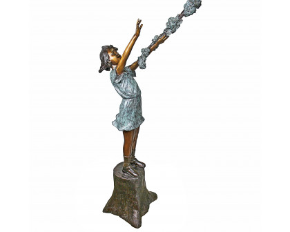 Toscano - Grand Scale Flower Arbor Kids Garden Statue