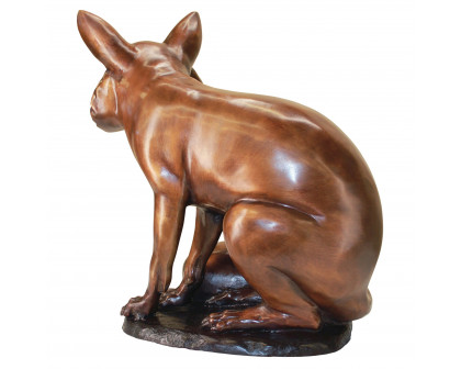 Toscano - The Observant Sitting Fox Garden Statue