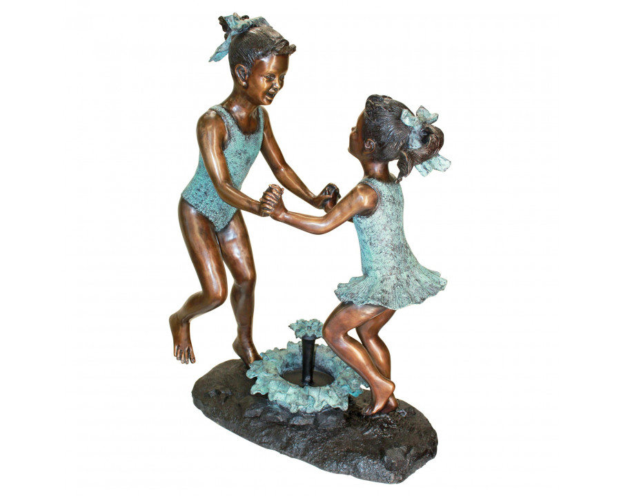 Toscano - Dancing Splash Girls Garden Statue