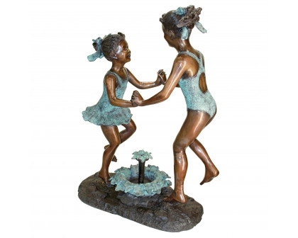 Toscano - Dancing Splash Girls Garden Statue