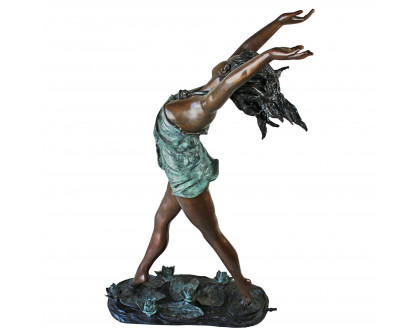 Toscano - Nymph Dancing on Lilies Garden Statue