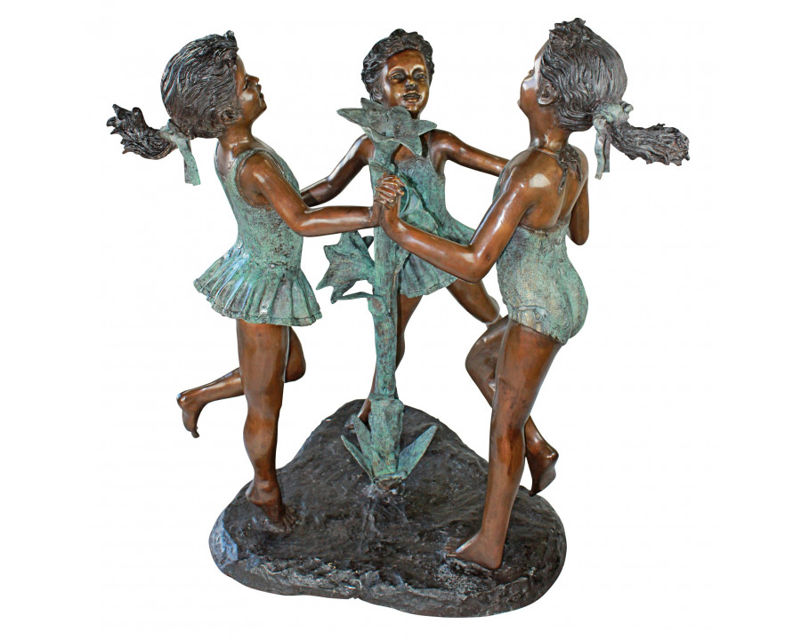 Toscano - Fun in the Sun Girls Garden Statue