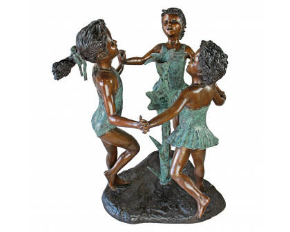 Toscano - Fun in the Sun Girls Garden Statue