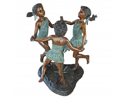 Toscano - Fun in the Sun Girls Garden Statue