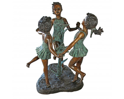 Toscano - Fun in the Sun Girls Garden Statue