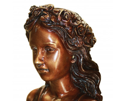 Toscano - Leaf Maiden Garden Statue