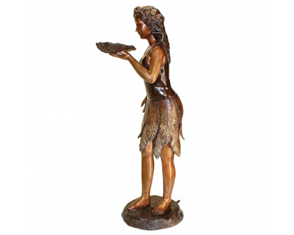 Toscano - Leaf Maiden Garden Statue