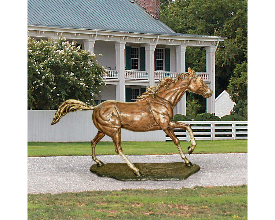 Toscano - Galloping Steed Horse Garden Statue