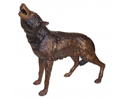 Toscano - The Howl of the Wild Wolf Garden Statue