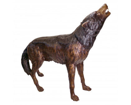 Toscano - The Howl of the Wild Wolf Garden Statue