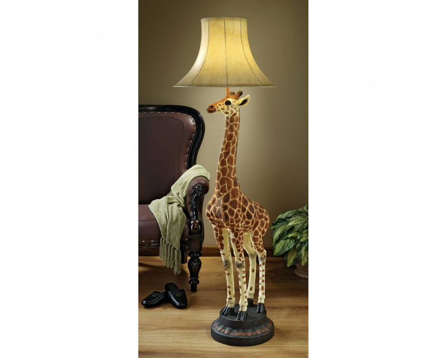 Toscano - Heads Above Giraffe Sculptural Floor Lamp