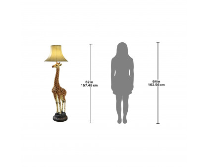 Toscano - Heads Above Giraffe Sculptural Floor Lamp