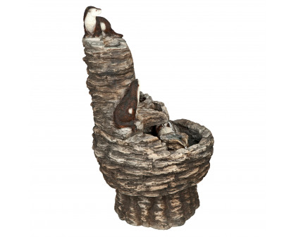 Toscano - Tres Amigos Playful Otter Cascading Garden Fountain